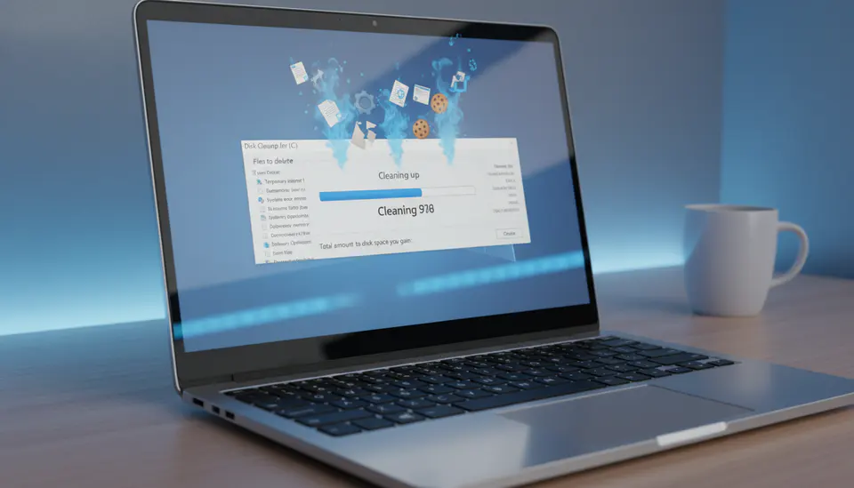 Disk Cleanup can remove gigabytes of unnecessary files in seconds.