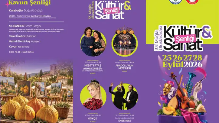 33. Muğla Uluslararası Kültür ve Sanat Şenliği 25 Eylül’de başlıyor