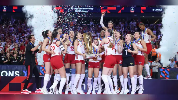 A Milli Kadın Voleybol Takımı, üst üste ikinci kez Avrupa şampiyonu