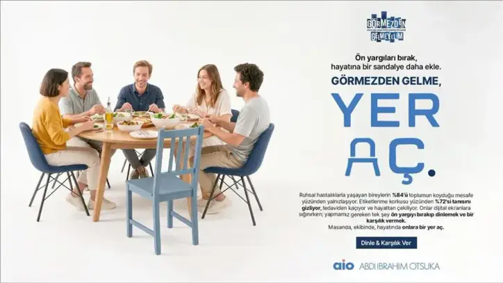 Abdi İbrahim Otsuka ruhsal hastalıklara yönelik "Yer Aç" projesini başlattı