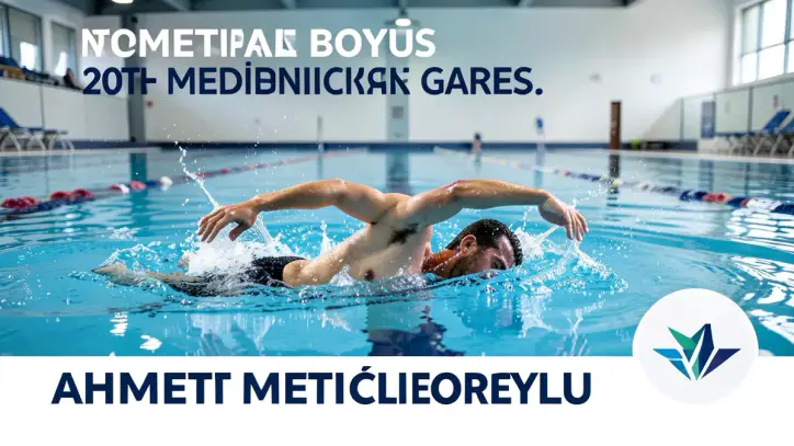 Ahmet Mete Boylu Akdeniz Oyunları'nda 200 Metre Serbest Stilde Gümüş Madalya Kazandı