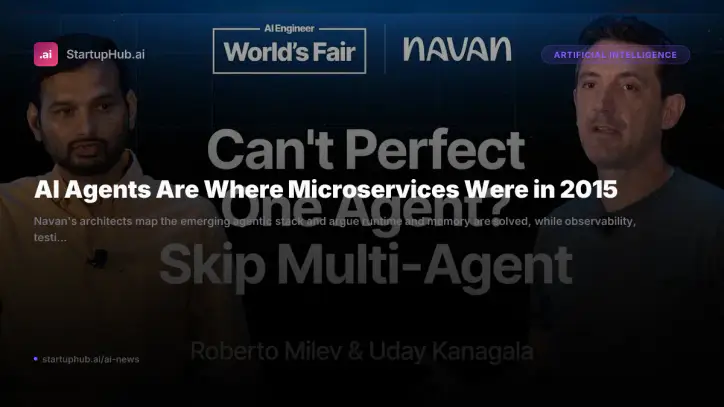 AI Agents Are Where Microservices Were in 2015