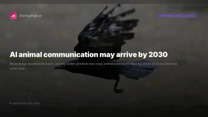 AI animal communication may arrive by 2030