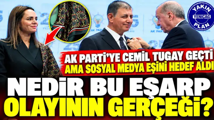 AK Parti’ye Cemil Tugay geçti ama sosyal medya eşini hedef aldı: Nedir bu eşarp olayının gerçeği?