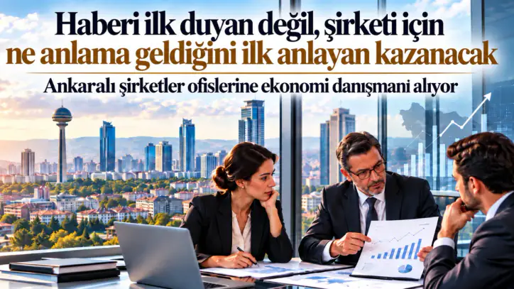 Ankaralı şirketler ekonomi danışmanı istihdam etmeye başlıyor