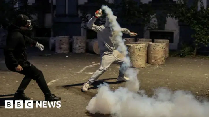 Protesters and police in Albania fight in seventh day of violent clashes