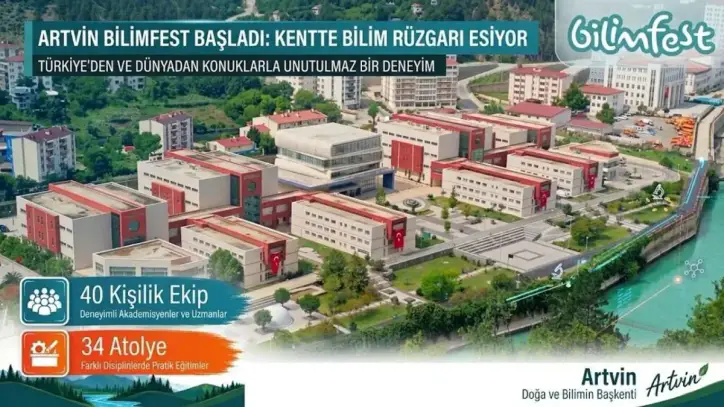 Artvin’de Bilim Festivali Başlıyor