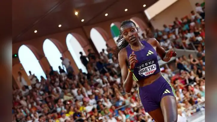 Athletics-Kenya’s Ngetich breaks women-only half marathon world record by a second