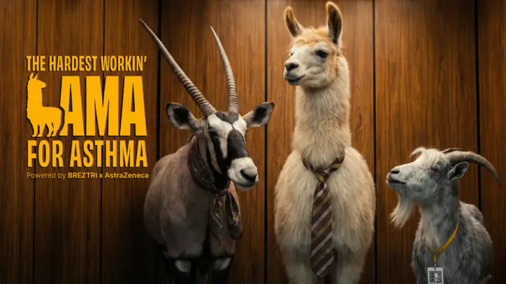 AZ leans on AI-generated llama to promote LAMA combo inhaler Breztri in new campaign