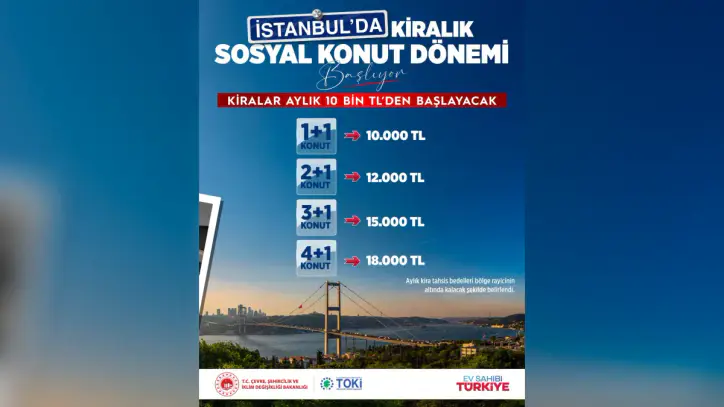 Bakan Kurum açıkladı: İstanbul'da sosyal kiralık konut dönemi