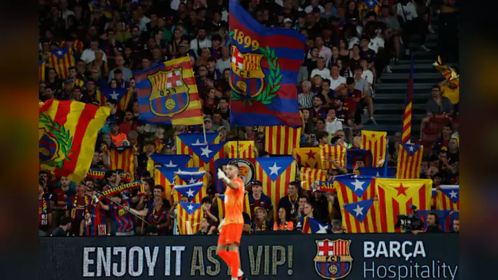 Barcelona scraps tribute to Spain World Cup winners. Act supporting Catalan symbol held instead