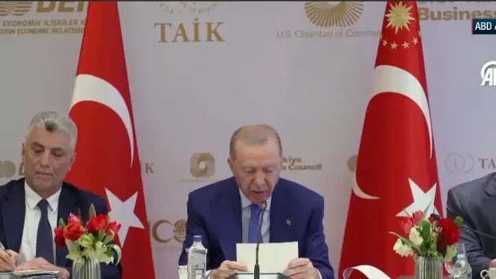 Başkan Erdoğan New York'ta iş insanlarıyla buluştu! 'Türkiye şoklara karşı direnç kazanmış bir ekonomidir'