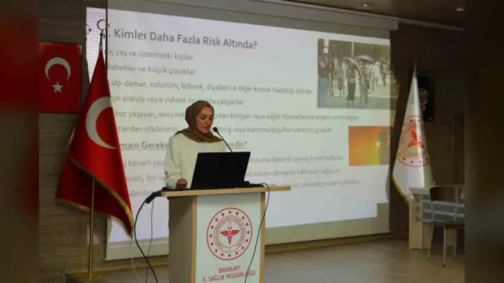 Bayburt’ta “İklim Krizi Eğitimi”: Aşırı sıcakların sağlık riskleri anlatıldı