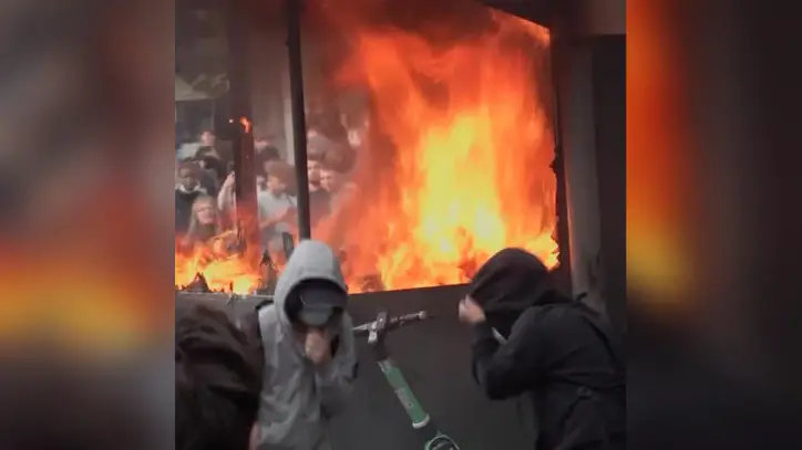 Belgian students clash with police in protests echoing France