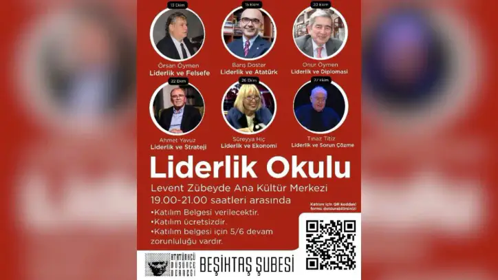 Beşiktaş ADD’den 'Liderlik Okulu' programı: Alanında uzman isimler yurttaşlarla buluşacak