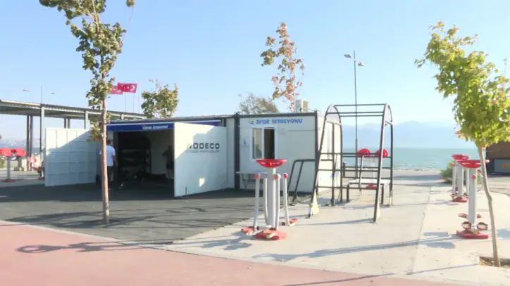 Bostanlı Spor İstasyonu’na yeni spor alanı