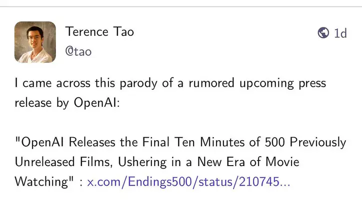 Brief remark on OpenAI’s giant math drop