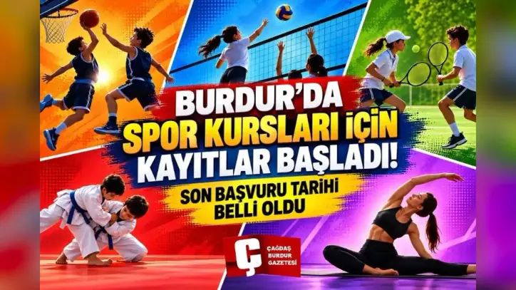 BURDUR BELEDİYESİ SPOR KURSLARI İÇİN KAYITLAR BAŞLADI