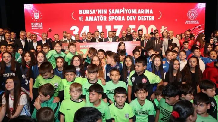 Bursa'nın şampiyonlarına ve amatör spora dev destek - Bursa Haberleri - Habertürk Yerel Haberler