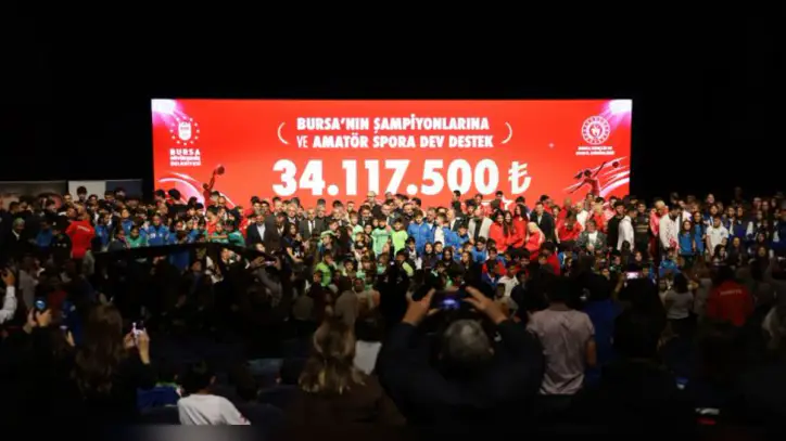 Bursa Büyükşehir Belediyesi'nden amatör spora 34 milyon TL'lik rekor kaynak