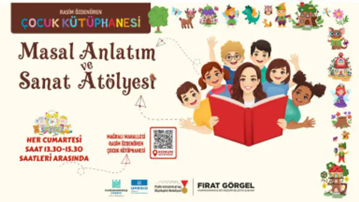 Büyükşehir’in Masal Anlatım ve Sanat Atölyesi Minikleri Bekliyor
