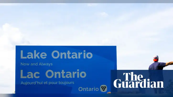 Canada erects giant ‘Lake Ontario’ sign as spat with Trump over name escalates