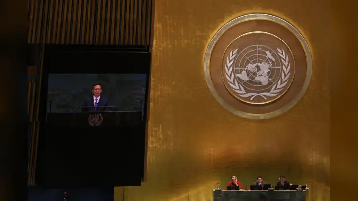 China, as usual, uses UN speech to promote global development as solution to world's challenges