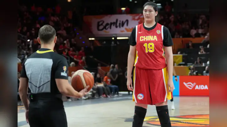 China's 7-foot-3 Zhang Ziyu looms over opponents on debut at Women’s Basketball World Cup