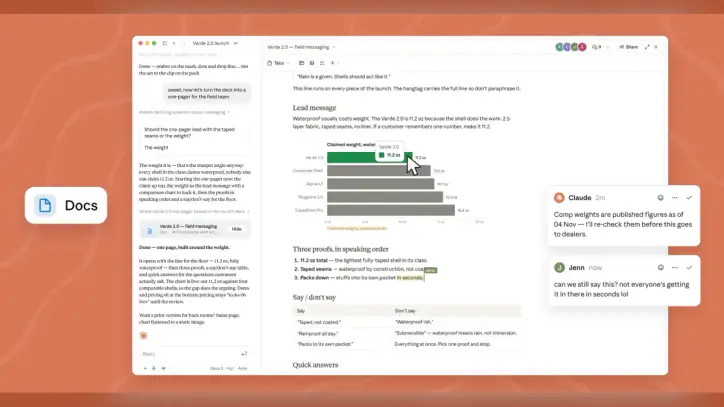 Claude comes for Gemini with its own take on Docs and Slides