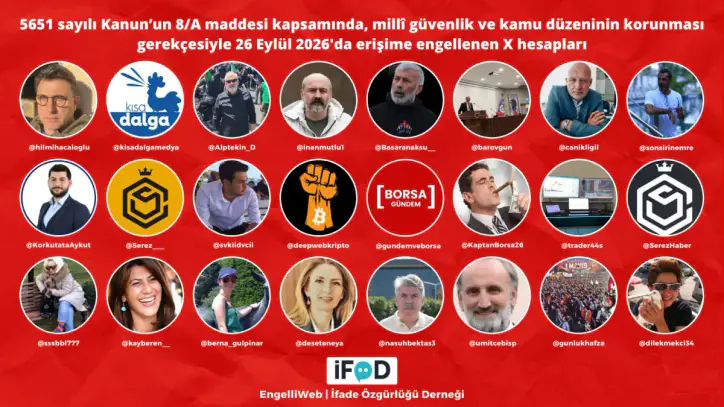 Çok sayıda gazeteci, basın kuruluşu, akademisyen, finans uzmanının sosyal medya hesabı erişime engellendi!