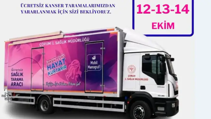 Mobil Sağlık Aracı Taramalara Başladı! Ücretsiz muayeneyi kaçırmayın