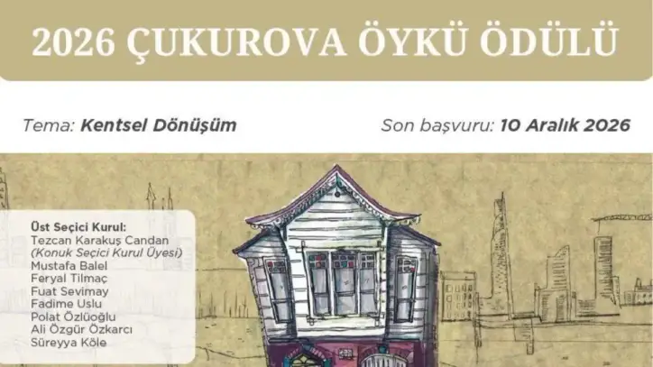 Çukurova Öykü Ödülü’nün başvuru tarihi uzatıldı: Bu yılın teması ‘kentsel dönüşüm’