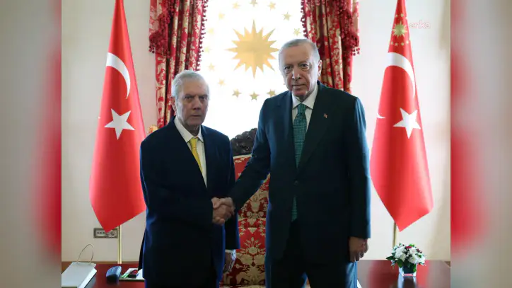 Cumhurbaşkanı Erdoğan, Fenerbahçe Spor Kulübü Başkanı Yıldırım'ı kabul etti