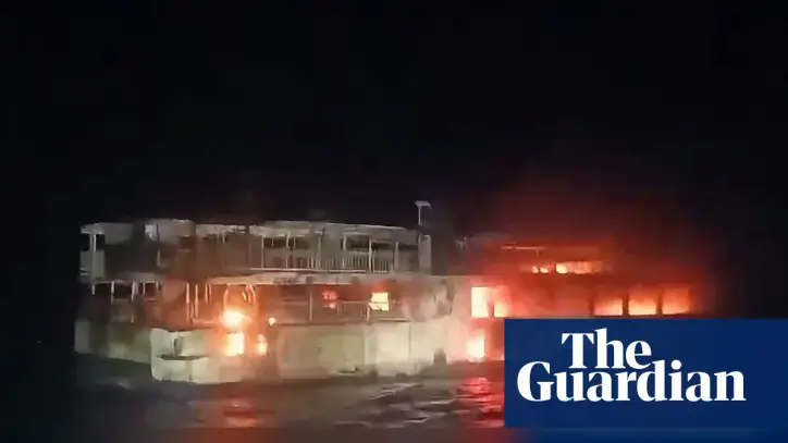 Deadly Philippines ferry fire triggers search for scores of missing