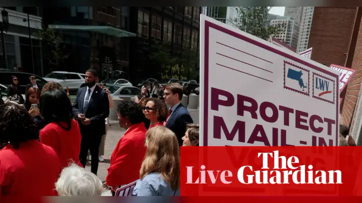 Democratic states sue to block postal service from carrying out Trump’s mail-in voting order – as it happened