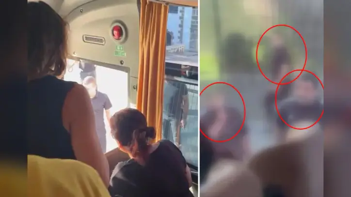 Diyarbakır'da korku dolu anlar! Sağlık personelini taşıyan otobüsün önünü kesip camları yumrukladılar