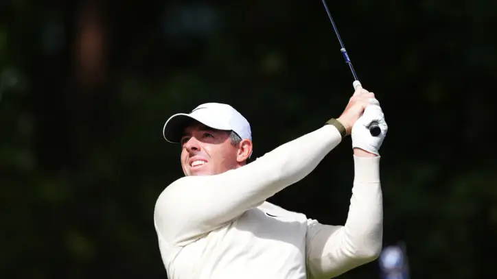 Nørgaard leads and McIlroy two-under as lightning hits opening day of DP World India Championship