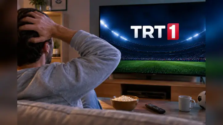 Dün gece maç izlemek için TRT'yi açanlar şoke oldu