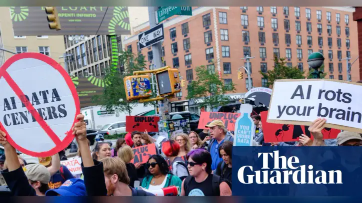 ‘Eat the rich, save the planet’: climate protesters call out big tech’s disconnect from reality