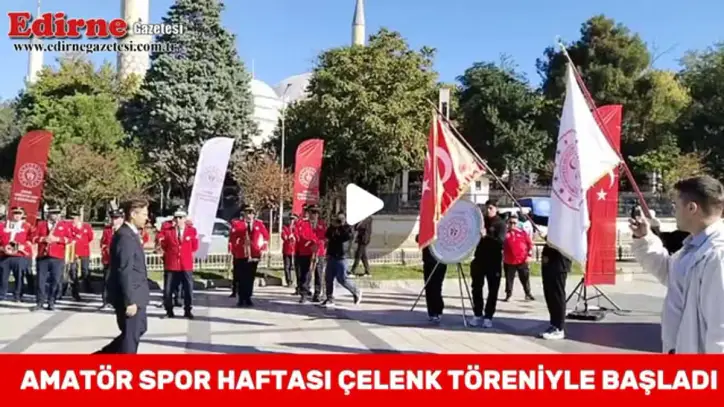 Edirne Gazetesi, Instagram: "AMATÖR SPOR HAFTASI ÇELENK TÖRENİYLE BAŞLADI
Edirne’de 5-11 Ekim tarihleri arasında kutlanan Amatör Spor Haftası kapsamında Atatürk Anıtı önünde çelenk sunma töreni düzenlendi.
Programa Edirne Gençlik ve Spor İl Müdür Vekili Zekeriya Bayrak, sporcular, antrenörler, kulüp yöneticileri ve spor camiasının temsilcileri katıldı."