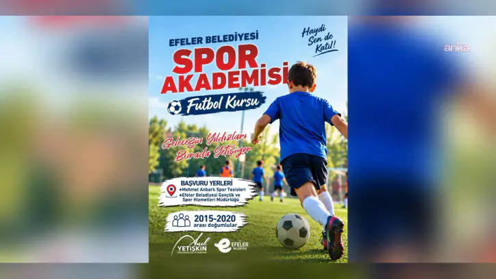Efeler Belediyesi Spor Akademisi'nde futbol kursu kayıtları başladı