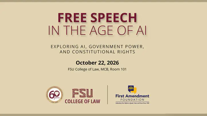 FSU Law to examine free speech in the age of AI
