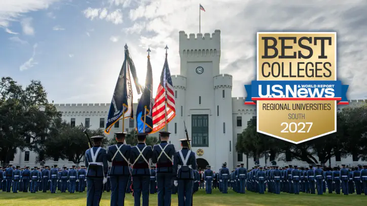For the third consecutive year, The Citadel named #1 Regional University in the South by U.S. News & World Report