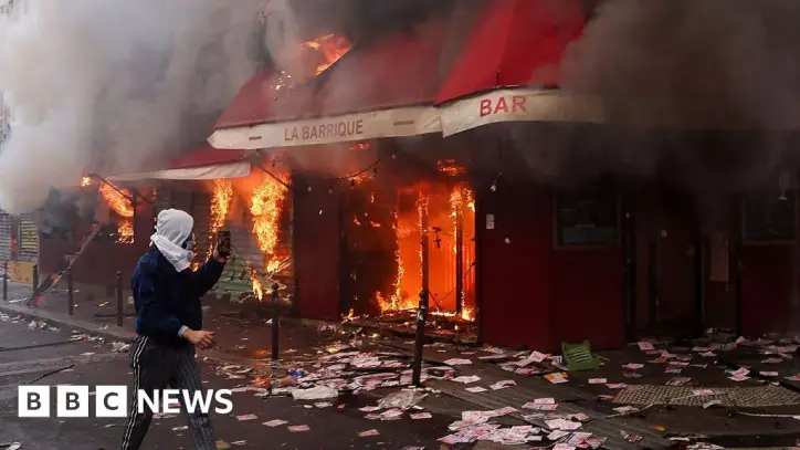 France protests: Violent clashes, looting and buildings ablaze as over 1,200 arrested
