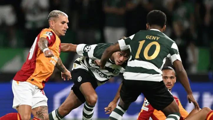 Galatasaray, Şampiyonlar Ligi'nde Sporting'e kaybetti! Ülke puanı güncellendi