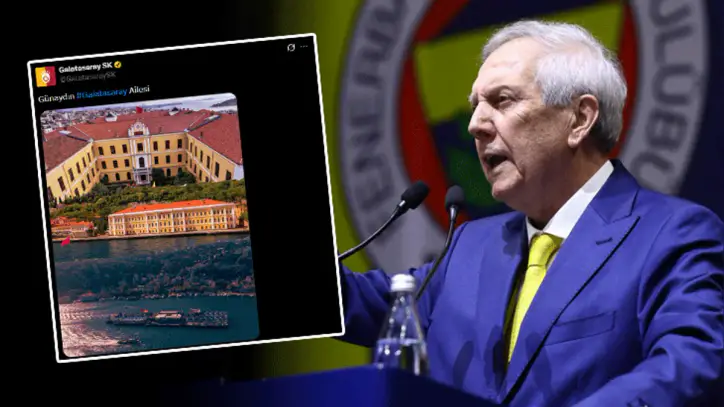Galatasaray'dan Fenerbahçe Başkanı Aziz Yıldırım'a gönderme!