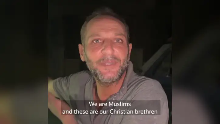 Gaza man decries Israeli killing of Christian neighbors, as truce nears a year