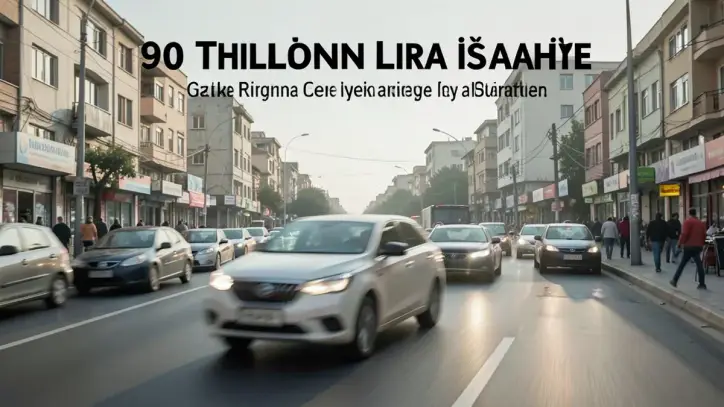 Gaziantep İslahiye'de Makas Atan Sürücüye 90 Bin Lira Ceza