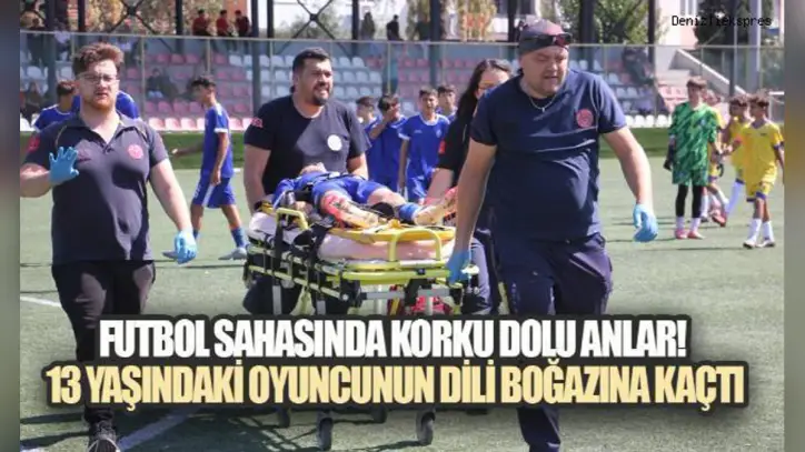 Genç futbolcunun dili boğazına kaçtı! Sağlık görevlisi saniyeler içinde müdahale etti