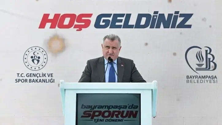 Gençlik ve Spor Bakanı Osman Aşkın Bak, Bayrampaşa'da temel atma törenine katıldı